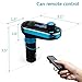FM Transmitter,Stoga Handsfree Wireless Bluetooth Car Kit Adapter BT66 Calling/MP3 Player Dual USB Ports for Cellphones Power Battery charge-Blue