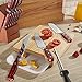 Kitchen Knife Set 15 Pieces with Wooden Block Sharpener 6 Pieces Serrated Steak Knives, homgeek Professional German X50Cr15 Stainless Steel Sharp Pakkawood Handle Chef Knife Block Set Full-Tang Forged