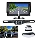 Backup Camera and Monitor Kit for Car, GerTong Universal Waterproof Rear View License Plate Car Backup Camera with 4.3 Inches LCD Monitor primary