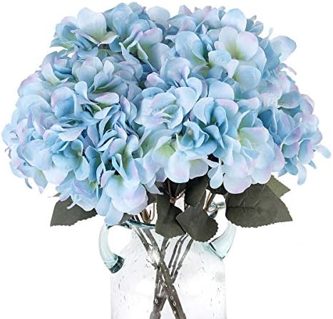 Blooming Paradise 5 Artificial Fake Flowers Plants Silk Hydrangea Arrangements Wedding Bouquets Decorations Plastic Floral Home Kitchen Garden Party Festival Bar Diy Buy Online At Best Price In Uae Amazon Ae