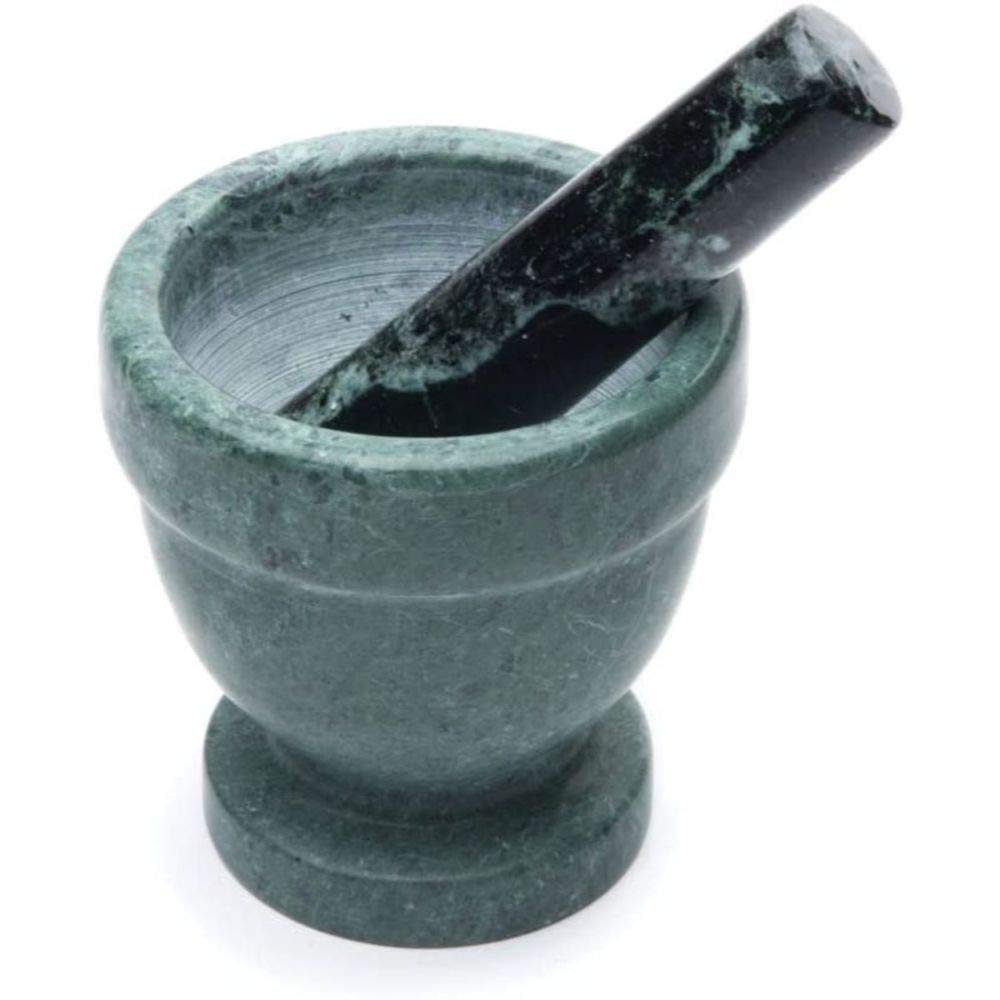 Fox Run Marble Mortar and Pestle, Green, 4