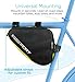 Aduro Sport Bicycle Bike Storage Bag Triangle Saddle Frame Pouch for Cycling (Yellow)