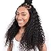 Dolago 360 Lace Frontal Wig Deep Wave for Black Women, Glueless 180% Density 360 Lace Front Wig Brazilian Virgin 100% Human Hair Wigs Pre Plucked with Baby Hair Natural Color(Deep Wave, 22inch)
