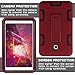 TIANLI for Samsung Galaxy Tab A 8.0 Case Heavy Duty Protective Case with Portable Tablet Kickstand Cover for Samsung Galaxy Tab A 8.0 inch Tablet (SM-T350) Red Black