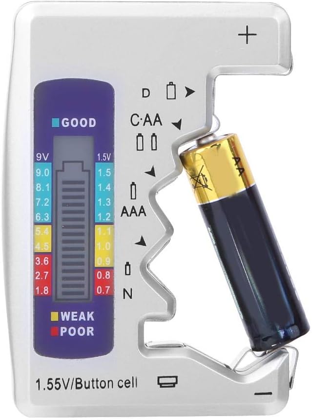 πππ¬πππ« ππ«π¨π¦π¨ππ’π¨π§ Battery Tester Battery Capacity Level Tester Universal Digital Checker for D C AA AAA DN 9V 1.5V, New Year's Gifts