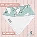 Baby Bandana Drool Bibs - Cute Kids Design for Girls, 100% Organic Cotton for Drooling and Teething, Perfect Baby Registry Gift for Infant and Newborn by KiddyByte