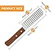 Stainless Steel Crinkle Cut Knife, Serrator Salad Chopping Knife and Vegetable Fruit French Fry Slicer,Waves Crinkle Cutter, Great for Potato Carrot Zucchini Cutting