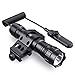 CISNO Portable Ultra Bright 1000 Lumens Tactical LED Flashlight with Upgraded Remote Pressure Switch and Offset Mount, Water Resistant Torch for Hunting Hiking Camping