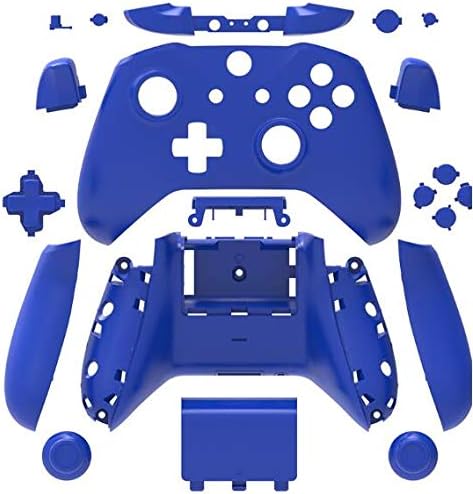 Canamite Replacement Parts Full Housing Shell Protective Case Cover Button Kit for Xbox ONE Slim Controller (Blue)