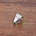 Housweety 20PCs Silver Tone Stainless Steel Pinch Clips Bail Connectors Findings 11mmx9mm
