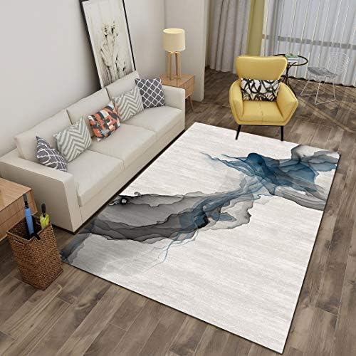 QYWSJ Modern Style Rugs Living Room, floral feather geometric motif, Soft Fluffy Shaggy Lounge, Suitable for Large Non Slip Area Rugs for Bedroom Living room (Multiple sizes)