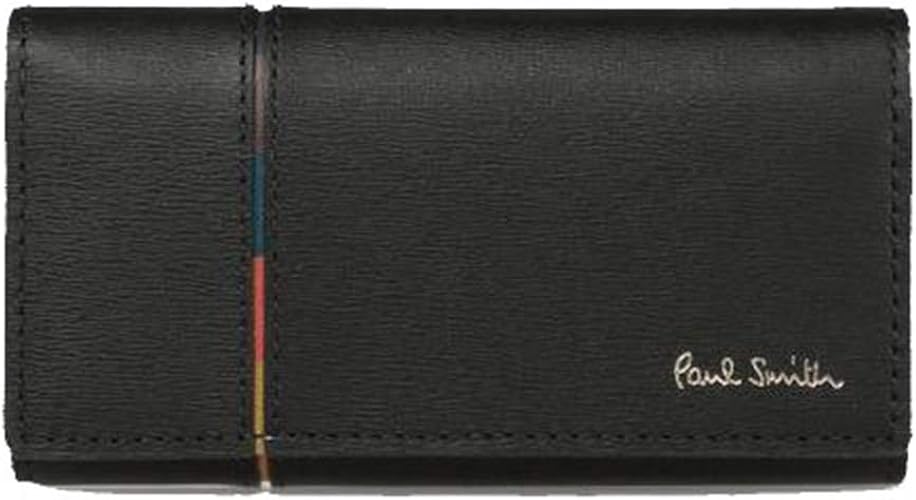 Amazon ポールスミス Paul Smith メンズ 財布 インセットストライプ キーケース ブラック キーケース