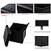 ShellKingdom Faux Leather Storage Ottoman Cube Foot Rest Portable 14 7/8