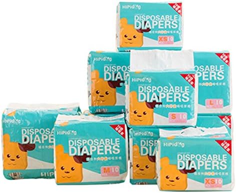 Zhaoke Pet Dog Diaper Disposable Female Wraps Pads Paper Puppy Shorts Bell Underwear S