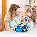 Flyglobal Cartoon Remote Control Car RC Race Car with Lights and Music Radio Control Cartoon Police Car for Baby Toddlers Kids and Children, Perfect for Holiday Birthday Christmas New Year Gifts