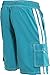 NORTY Men's Swimsuit Trunks - Swim Shorts for Beach, Boat, and Watersports - Drawstring Waist and Cargo Pockets - Aqua, Large