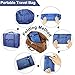 Travel Bag Foldable Lightweight Travel Duffel Bag 26L Nylon Waterproof Travel Luggage Bag for Women and Men (Pack of 2) (Blue+Green-1)