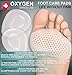 Premium Metatarsal Pads for Men & Women by Oxygen Swiss Lab | Soft Silicone Gel Ball of Foot Pads for Athletes, Morton’s Neuroma, High Heels, Running & More | Soothe Feet Pain Instantly (White)