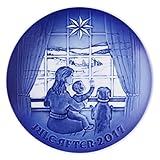 Bing & Grondahl 1021113 Christmas Plate 2017, Waiting for Dad