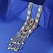 Miraculous Garden Womens Silver/Gold Turquoise Long Boho Beads Fringe Necklace Bohemia Style Fashion Necklace for Women