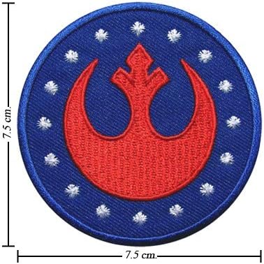 Star Wars Rebel Alliance Logo Ii Embroidered Sew Iron on Patches Great Gift for Dad Mom Man Woman