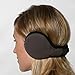 Flammi Men Women Foldable Ear Warmers Behind Head Earmuffs (Knit/Black Grey)