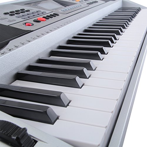 LAGRIMA 61 key Portable Electronic Piano, Include LED Display, USB/Headphones/Microphone Input, Music Stand and Power Supply, Suit for Kids(Over 8 Years Old) Teen Adult - Thumbnail 6