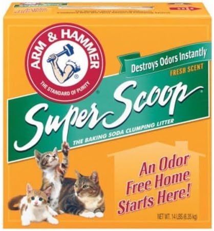Arm &amp; Hammer Super Scoop Fresh Clumping Scent Kitten Cat Litter, 20 Lb