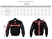 Design Custom Jackets Letterman Baseball Varsity Jacket Red Leather Sleeves (L, Black)