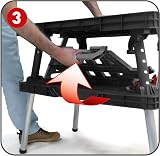 Keter Folding Work Table Black 85x55x75.5cm Heavy Duty DIY Workbench view 6