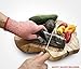 2-n-1 Knife Sharpener by Kitchen Hostess - Great for Japanese and Euro-American Knives - Senzu, Chef, Paring, Tactical, Pocket - Quickly Sharpens, Hones & Polishes - Safety Glove Included