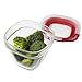 Rubbermaid Easy Find Lids Glass Food Storage Container, 1.5 Cup, Racer Red