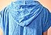 Lightahead Cotton Surf Beach Hooded Poncho Changing Bath Robe Towel with Pocket (Blue) (Adults)