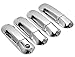 MaxMate Fits 02-10 Mercury Mountaineer/02-10 Ford Explorer/07-10 Explorer Sport Trac/03-05 Lincoln Aviator Chrome 4 Doors Handle Cover W/O Passenger Side Keyhole