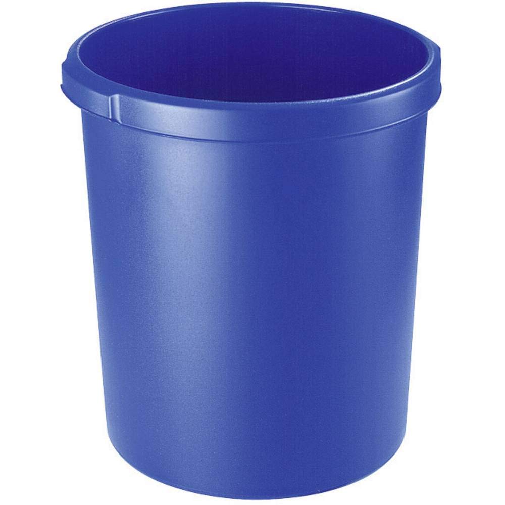 HAN 1834-14, Classic waste bin. Stylish, elegant and practical, extra stable with practical handles, 30 litres, blue