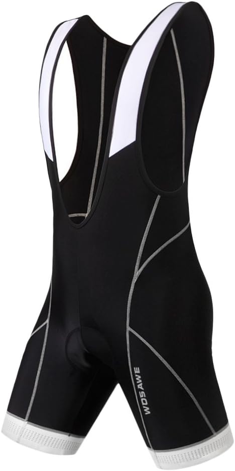 WOSAWE Men's 4D Gel Padded Cycling Bib Shorts Breathable Quick Dry Lightweight MTB Racing Half Pant
