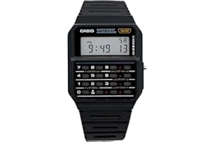 Casio CA53W Vintage Series | Data Bank | 1/100 SEC Stopwatch | Water Resistant | 8 Digit Calculator | Dual Time | Resin Band | Resin Case | Auto Calendar | Daily Alarm | 5 Year Battery