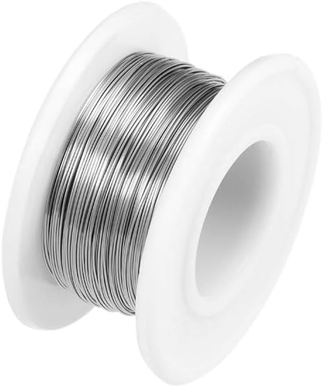 sourcing map 28 Gauge Nichrome Resistance Wire 131ft Cr20Ni80 Heating Resistor