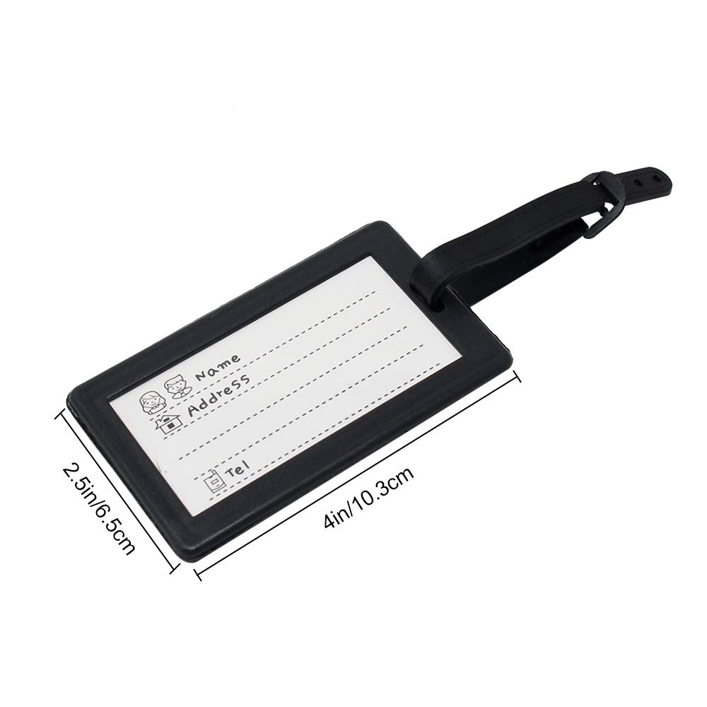 Miayon 18pcs Luggage Tags Suitcase Labels ID Tags Business ID Card Holder