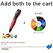3D Pen for Kids with 7.5M long 1.75MM PLA - 2018 Tipeye Newest RED Version 3D Doodler Pen Kits 3D Printing Pen with LCD Display PLA Filament Refills for Adults, Doodling, Artist, Girls, DIY etc