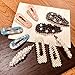 Eliteus 10 PCS Large Elegant Hair Clips,Pearl Hair Barretes Acrylic Resin Hairpins for Women Girls, Multicolor/Multishape Fashion Hair Accessories Suit for Birthday Valentines Gifts Bling