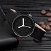 Start Unisex Simple Number Watches Comfortable Canvas Belt Wrist Watch Bracelet (Black)