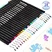 MORSLER 24 Pieces Colored Pens, 0.4mm Fineliner Drawing Journal Pens, Porous Fine Point Markers, Perfect for Coloring Book & Calendar Note Coloring Art Projects or Journal Supplies