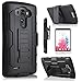 LG G3 Case, Starshop iRobot Dual Layer Holster Case with Kickstand Swivel Clip and Screen Protector Black