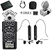 Zoom H6 Six-Track Portable Handy Recorder Bundle with Movo Remote Control, Omnidirectional, and Cardioid XLR Lavalier Microphones