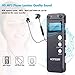 Homder Digital Voice Recorder for Lectures with Security Password, 8GB Rechargeable Sound Audio Recorder with USB Port, Dictaphone Voice Activated Recorder (Black)