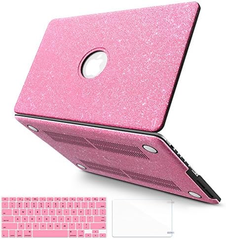 B BELK-MacBook Pro 13" Case,3 In 1 Glitter Bling Smooth PU Leather Coated PC Ultra-Slim Light Weight Hard Case With Keyboard Cover &amp; Screen Protector For Macbook Pro 13" With CD-ROM(A1278)