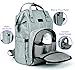 Mini Me Diaper Bag Backpack in Grey