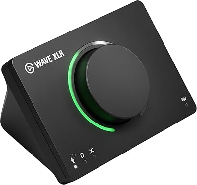 Elgato Wave XLR MK.2 – USB Audio Interface and DSP Mixer for XLR Microphones, 80dB Gain, Onboard Effects, LED Feedback, Touch Mute, Works with Stream Deck, PC & Mac