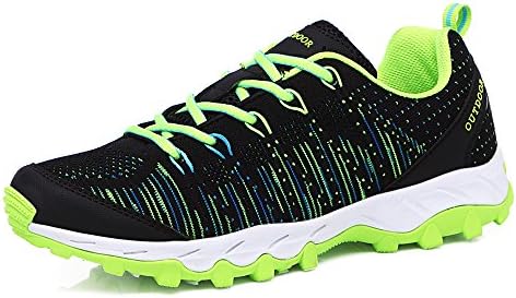 VENSHINE Mens Womens Trail Running Shoes Lightweight Knit Outdoor Walking Hiking Shoes Fashion Sneakers